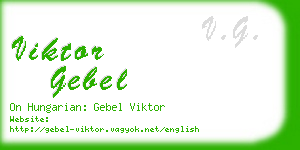 viktor gebel business card